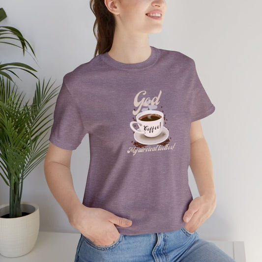 Oasis Creations Coffee Time Humorous Unisex Jersey Short Sleeve Tee