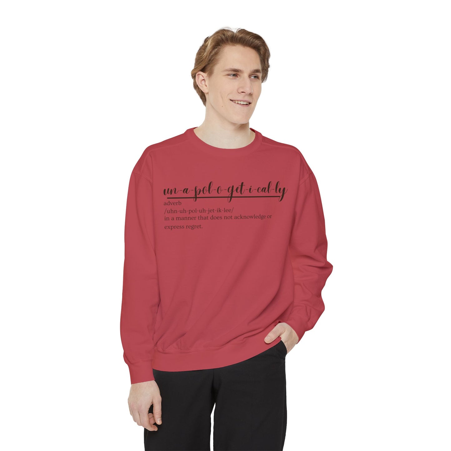 Oasis Creations Unapologetically Me Unisex Garment-Dyed Sweatshirt