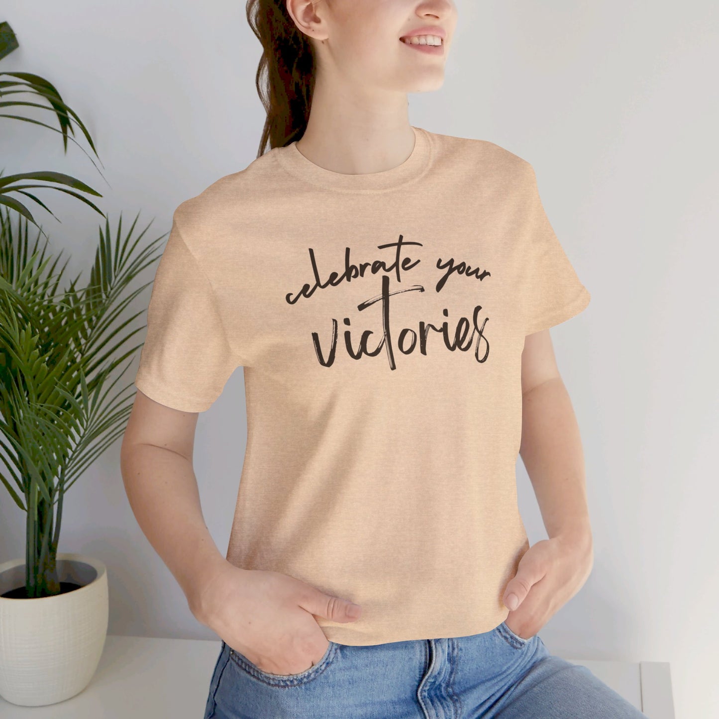 Oasis Creations Victorious in Christ Short Sleeve Tee