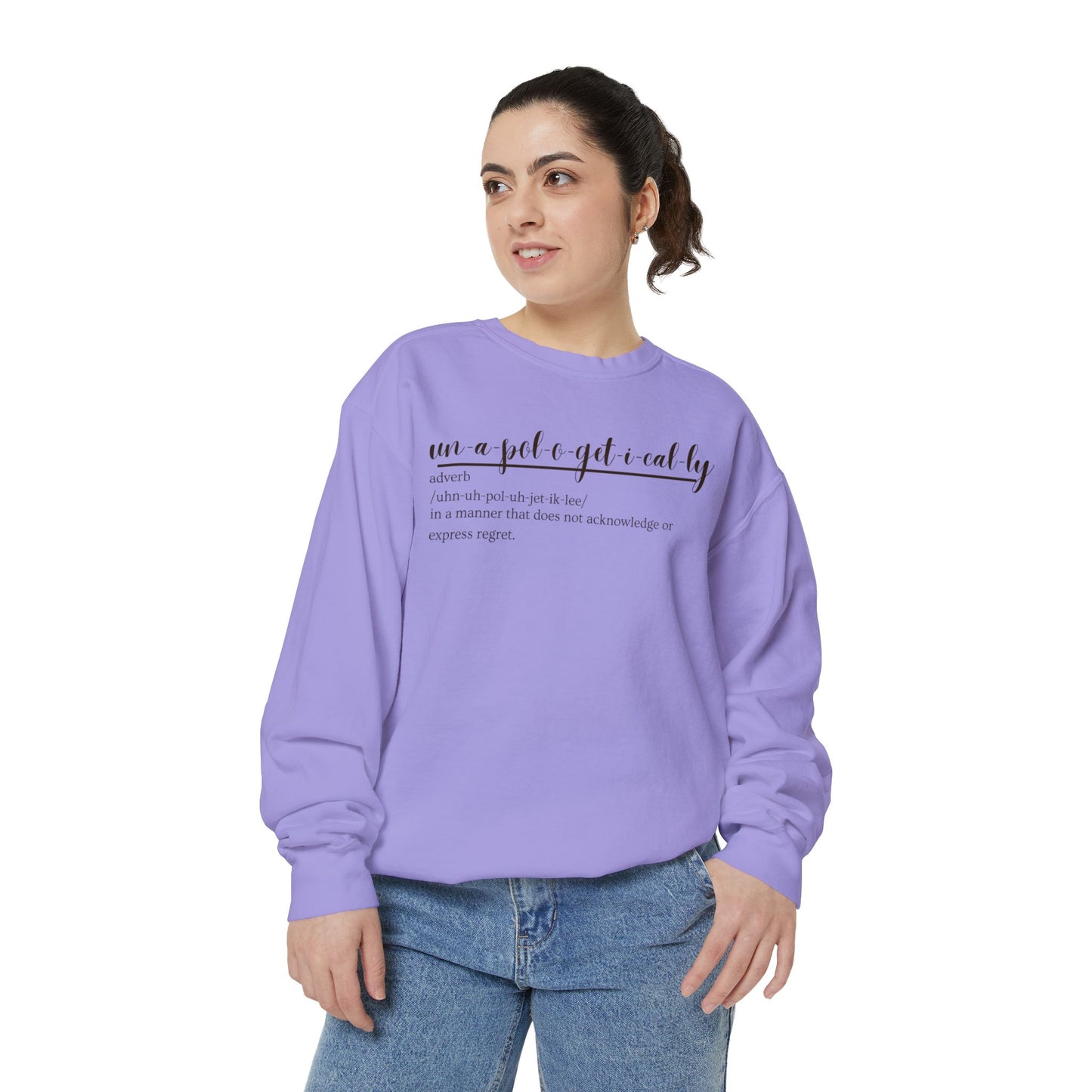 Oasis Creations Unapologetically Me Unisex Garment-Dyed Sweatshirt