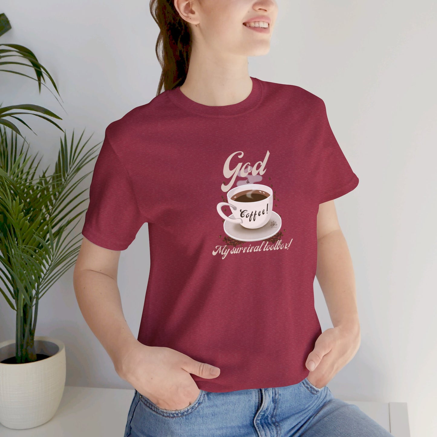 Oasis Creations Coffee Time Humorous Short Sleeve Tee