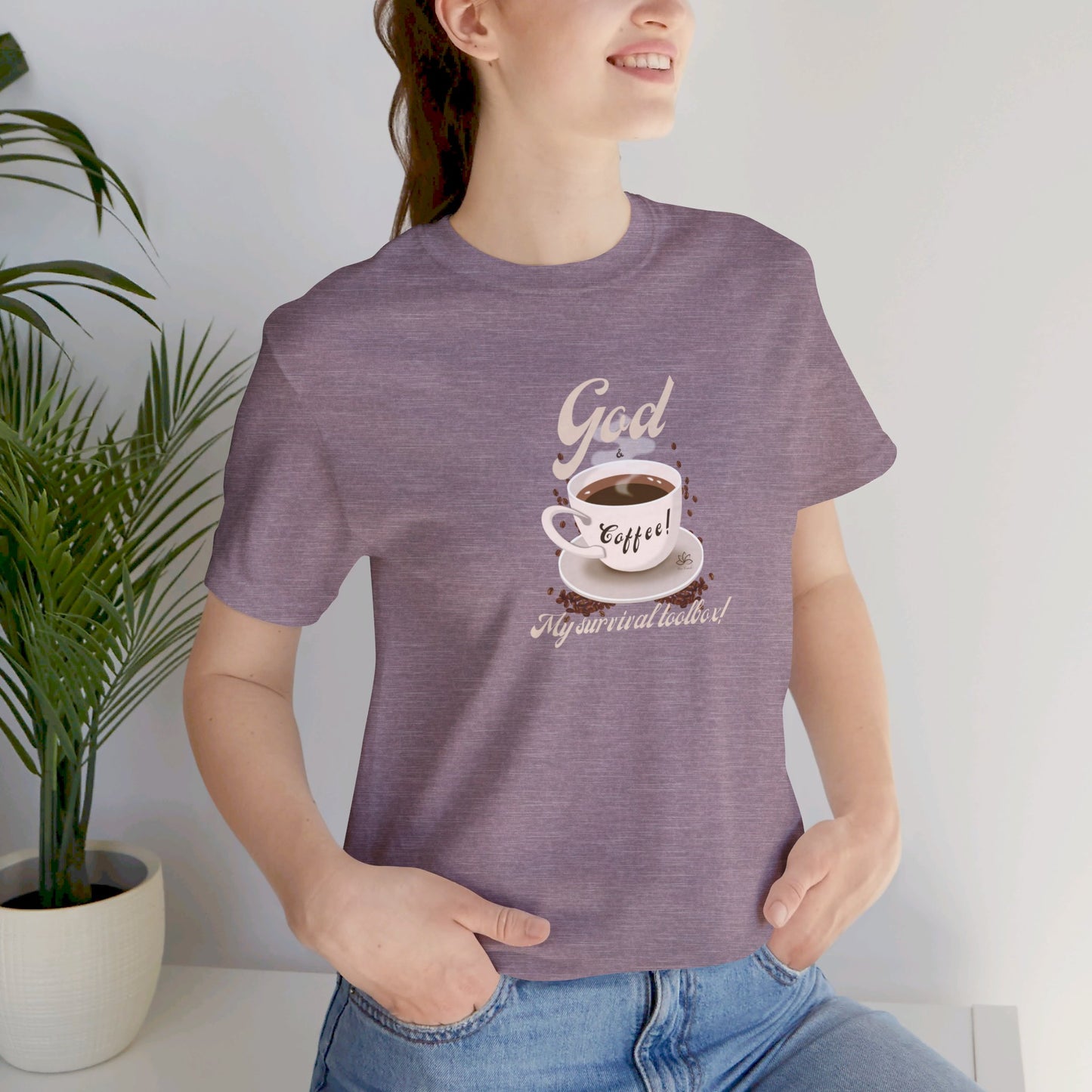 Oasis Creations Coffee Time Humorous Short Sleeve Tee