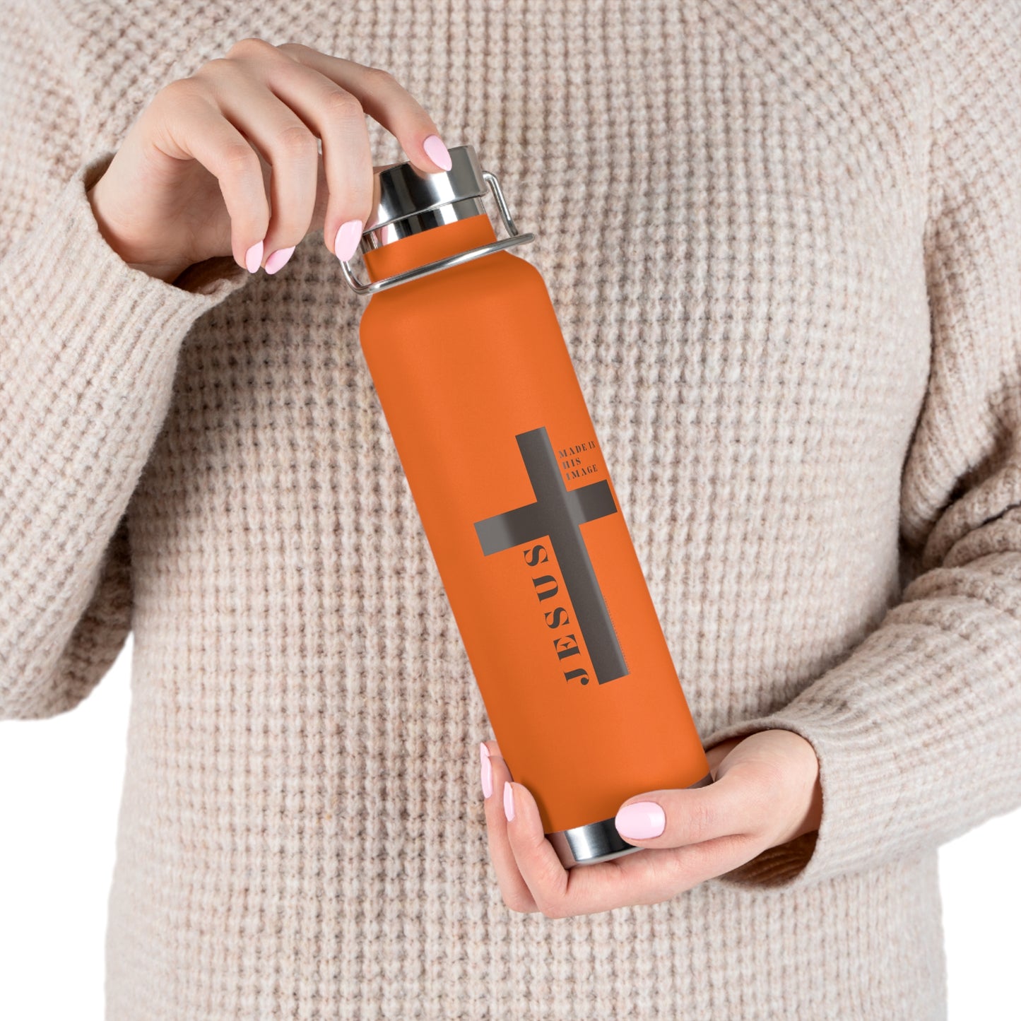 Oasis Creations Created with Purpose Copper Vacuum Insulated Bottle, 22oz