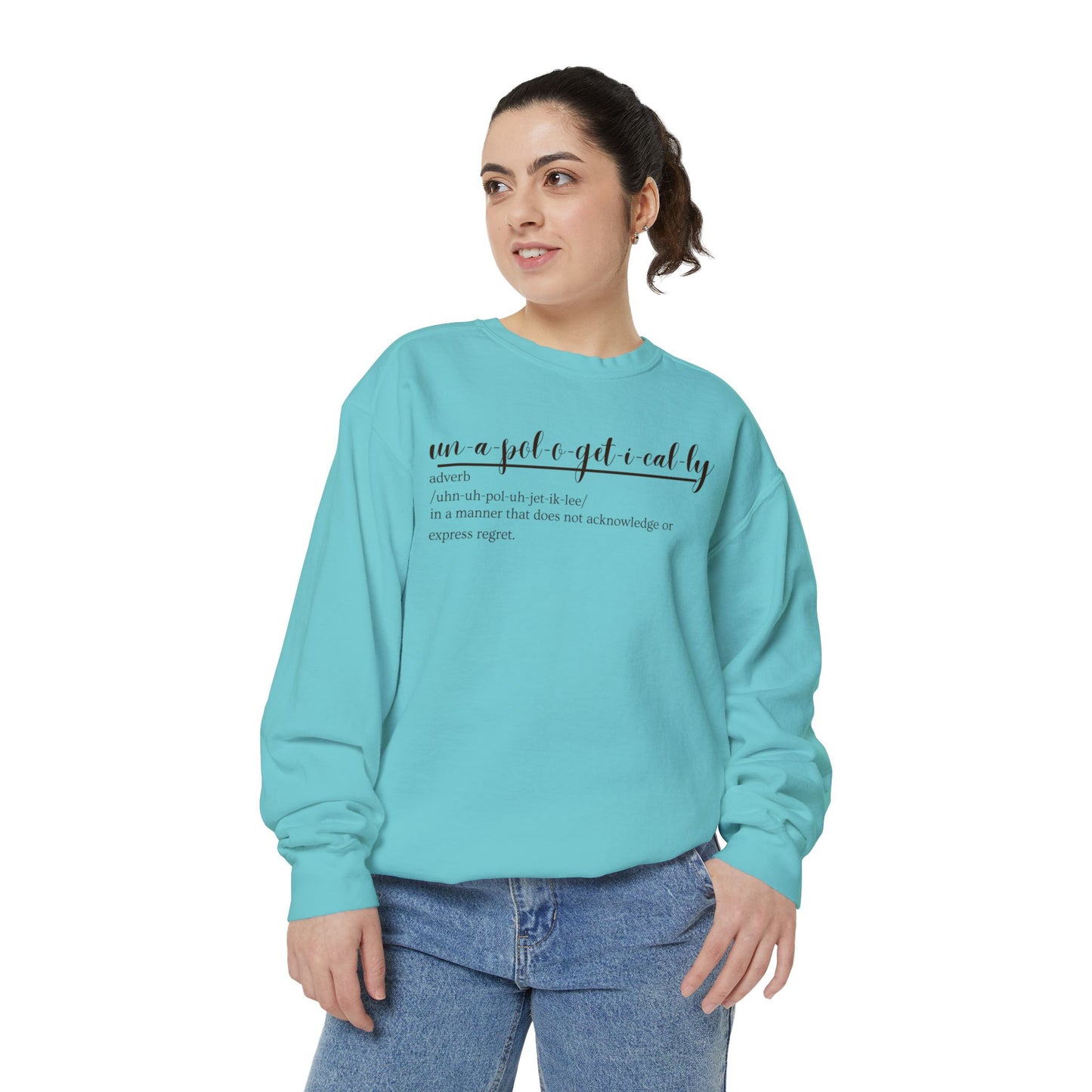 Oasis Creations Unapologetically Me Unisex Garment-Dyed Sweatshirt