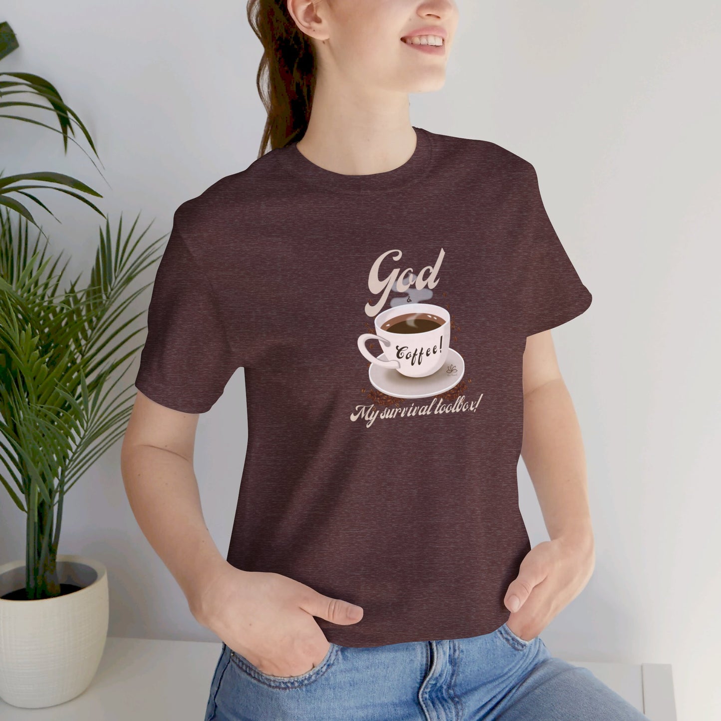 Oasis Creations Coffee Time Humorous Short Sleeve Tee