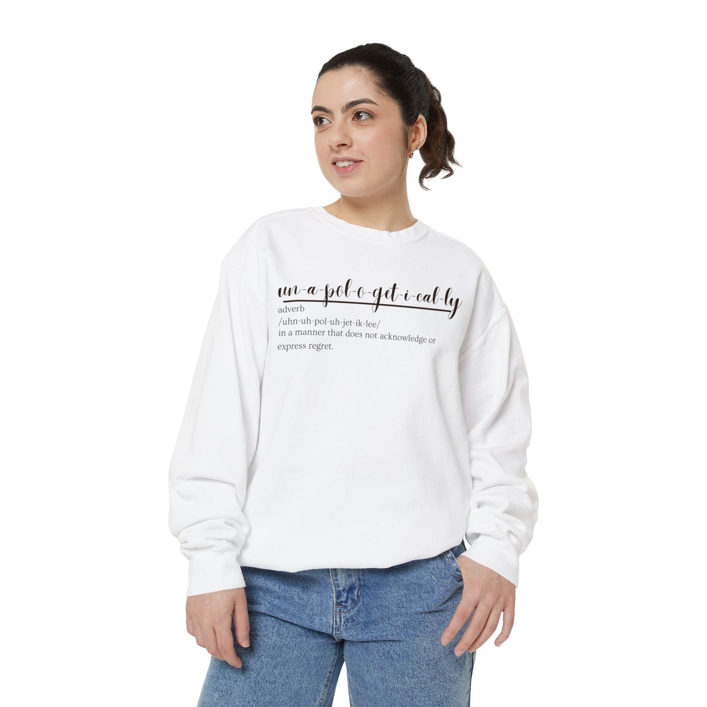 Oasis Creations Unapologetically Me Unisex Garment-Dyed Sweatshirt